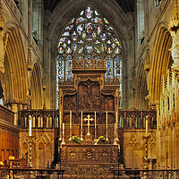Buy canvas prints of Selby High Altar by Steven Watson