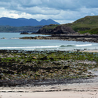 Buy canvas prints of Clashnessie Bay and Quinaig by Steven Watson