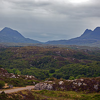 Buy canvas prints of Canisp and Suilven by Steven Watson