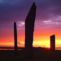 Buy canvas prints of Stones of Stenness Sunset by Steven Watson