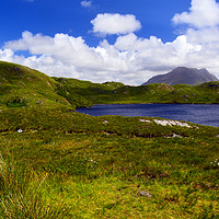 Buy canvas prints of Loch Buine Moire and Col Mor by Steven Watson