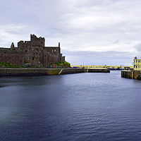 Buy canvas prints of Peel Castle and Harbour by Steven Watson