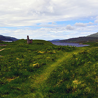 Buy canvas prints of Ardvreck Castle and Quinag by Steven Watson