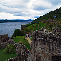 Buy canvas prints of Urquhart Castle and Loch Ness by Steven Watson