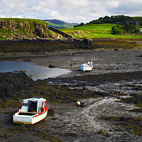 Buy canvas prints of Low Tide at Croig by Steven Watson