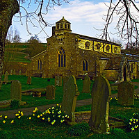 Buy canvas prints of St Michael and All Angels, Linton by Steven Watson