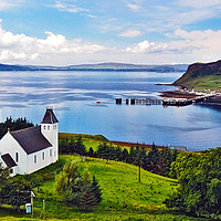 Buy canvas prints of Uig and Loch Snizort by Steven Watson