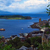 Buy canvas prints of From MacCaig's Tower  by Steven Watson