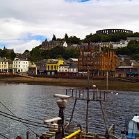 Buy canvas prints of Oban and MacCaig's Tower by Steven Watson
