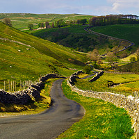 Buy canvas prints of The Leyburn Road by Steven Watson