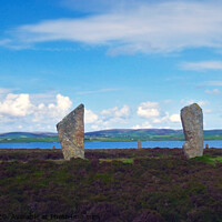 Buy canvas prints of Brodgar and the Loch of Harray by Steven Watson