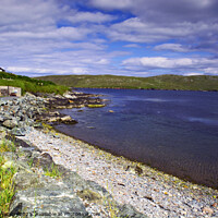 Buy canvas prints of The Ura Firth at Hillswick by Steven Watson