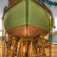 Buy canvas prints of Boat Out of Water by Tadhg Maher