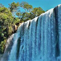 Buy canvas prints of Iguazu Falls. by wendy pearson
