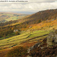 Buy canvas prints of TOWARDS CURBAR EDGE by Helen Cullens