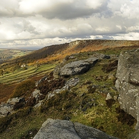 Buy canvas prints of CURBAR EDGE 2 by Helen Cullens