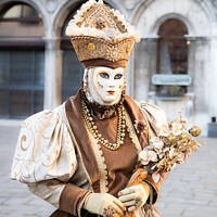 Buy canvas prints of Venetian Masquerade Costume 2 by Colin Daniels