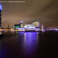 Buy canvas prints of Manchester Salford Quays  by Colin Daniels