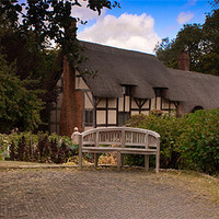 Buy canvas prints of Anne Hathaway's Cottage by Steven Stoddart