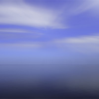 Buy canvas prints of Blue Horizon Abstract by Steven Stoddart