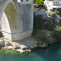 Buy canvas prints of Old bridge in Mostar city by radoslav rundic