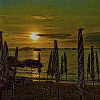 Buy canvas prints of  PATTY BEACH SUNSET by radoslav rundic