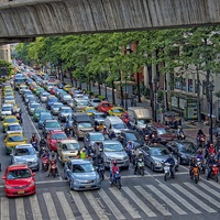 Buy canvas prints of  TRAFFIC IN BANGKOK 1. by radoslav rundic