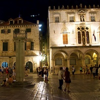 Buy canvas prints of OLD TOWN DUBROVNIK BY THE NIGHT by radoslav rundic