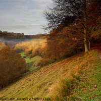 Buy canvas prints of View into River Bybrook Valley by Karl Thompson