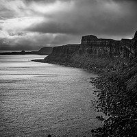 Buy canvas prints of Cliff Seascape on Skye by Karl Thompson