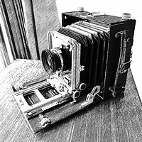Buy canvas prints of Vintage Camera by Karl Thompson