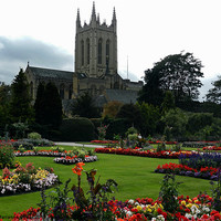 Buy canvas prints of Bury St Edmunds Cathedral by Marianne Fuller