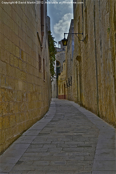 An Alley in Malta Picture Board by David Martin