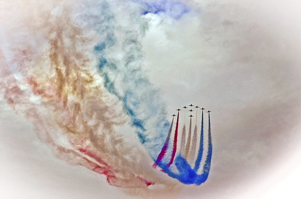 Red Arrows Picture Board by David Martin