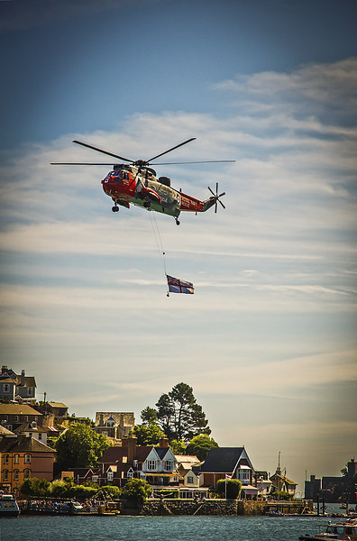 Sea king Helicopter Picture Board by David Martin