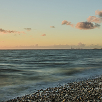 Buy canvas prints of The Solent Sunset by David Martin