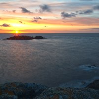 Buy canvas prints of Scilly Sunrise by David Martin