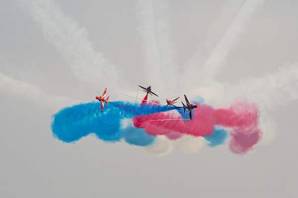 Red Arrows 2 Picture Board by David Martin