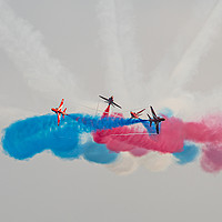 Buy canvas prints of Red Arrows 2 by David Martin
