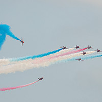 Buy canvas prints of Red Arrows 5 by David Martin