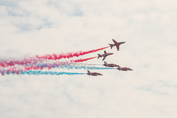 Red Arrows 8 Picture Board by David Martin