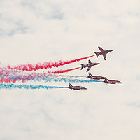 Buy canvas prints of Red Arrows 8 by David Martin