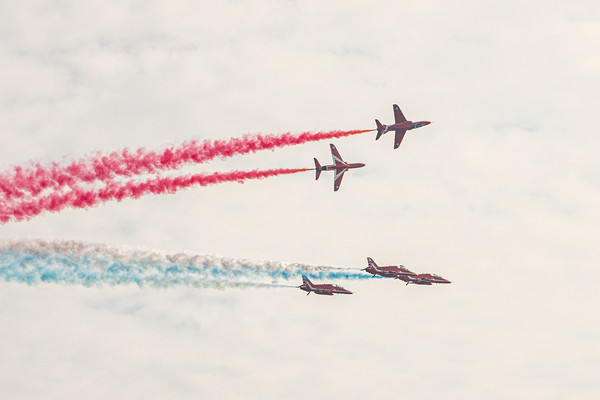 Red Arrows 9 Picture Board by David Martin