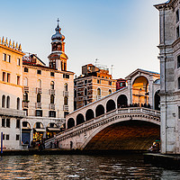 Buy canvas prints of Venice Rialto Bridge 2 by David Martin