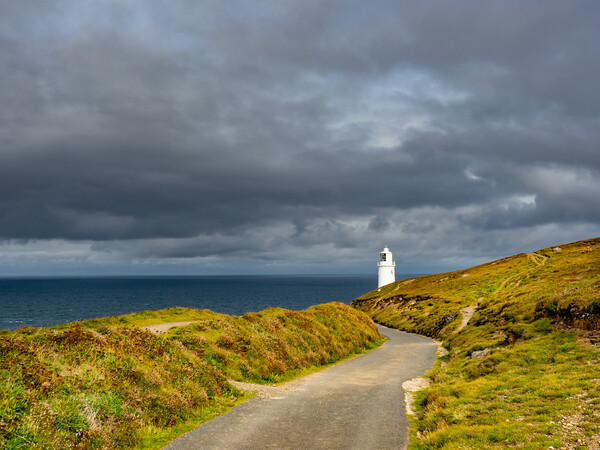 Trevose Head Lighthouse Picture Board by David Martin