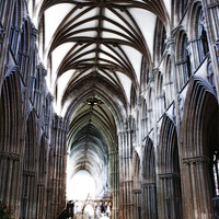 Buy canvas prints of Lichfield Cathedral by Jon White