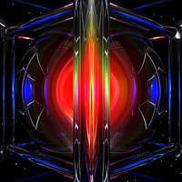 Buy canvas prints of  At The Centre Of The Tesseract by Hugh Fathers
