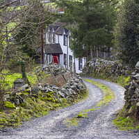 Buy canvas prints of A Large dwelling house located in a narrow country lane in  The  by Michael Harper