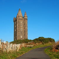 Buy canvas prints of Scrabo Tower dominates the skyline at Newtownards  by Michael Harper