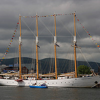 Buy canvas prints of Tall Ships visit Belfast by Michael Harper